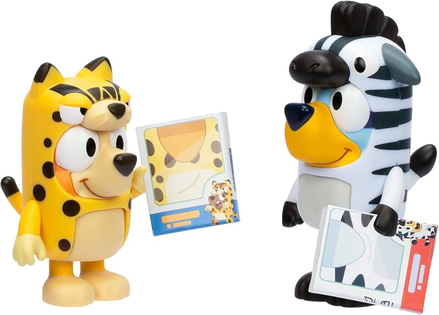 Bluey Figure 2-Pack - Animal Costumes, 2.5 Inch Figures with Accessories, Kids Can Recreate Their... | Amazon (US)