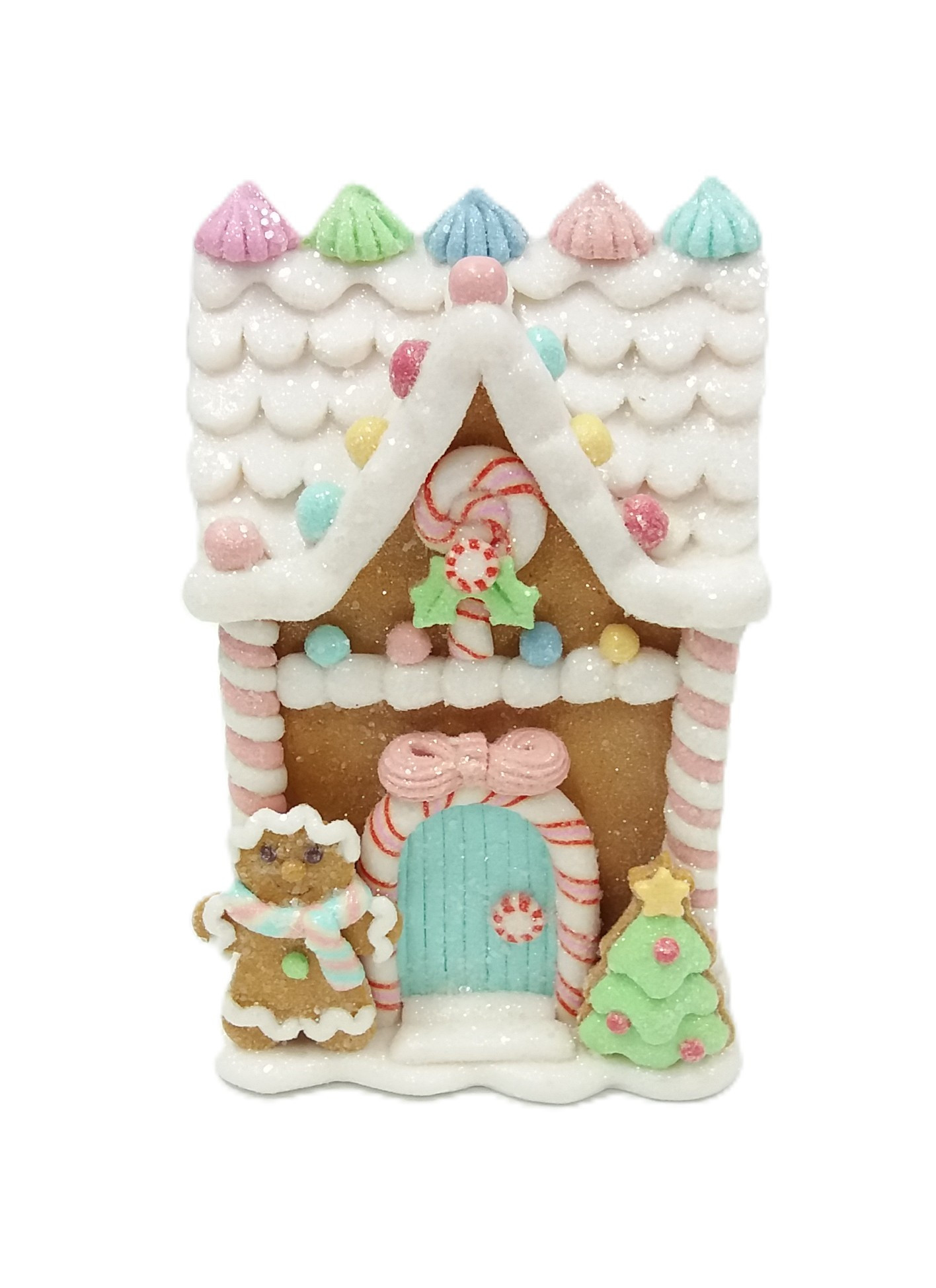 Gingerbread Man House Christmas Tabletop Decoration, Multicolor, 5", by Holiday Time | Walmart (US)