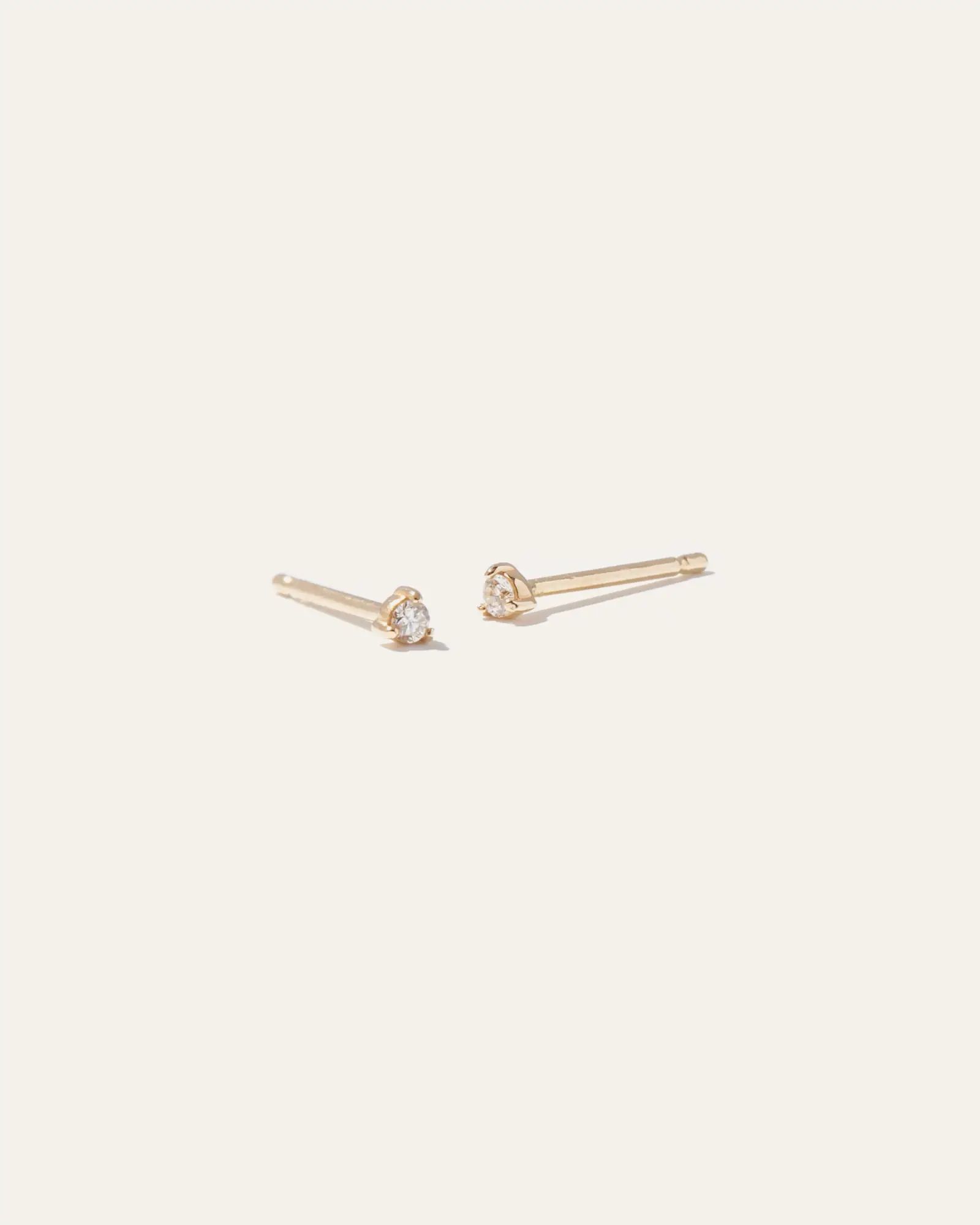 14K Gold Classic Diamond Studs 0.04 Carat | Quince | Quince