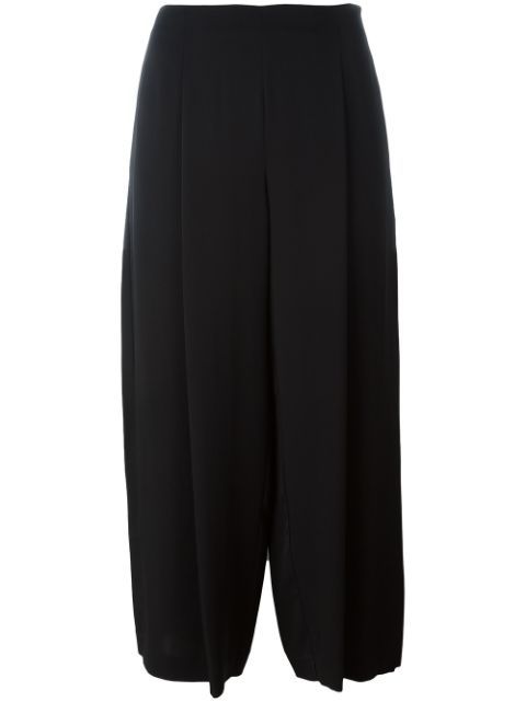 Weite Cropped-Seidenhose | FarFetch DE