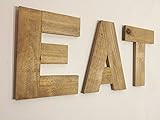 Rustic EAT Sign, EAT Letters, The Word Eat, Reclaimed Wood EAT Sign, Rustic Home Decor | Amazon (US)