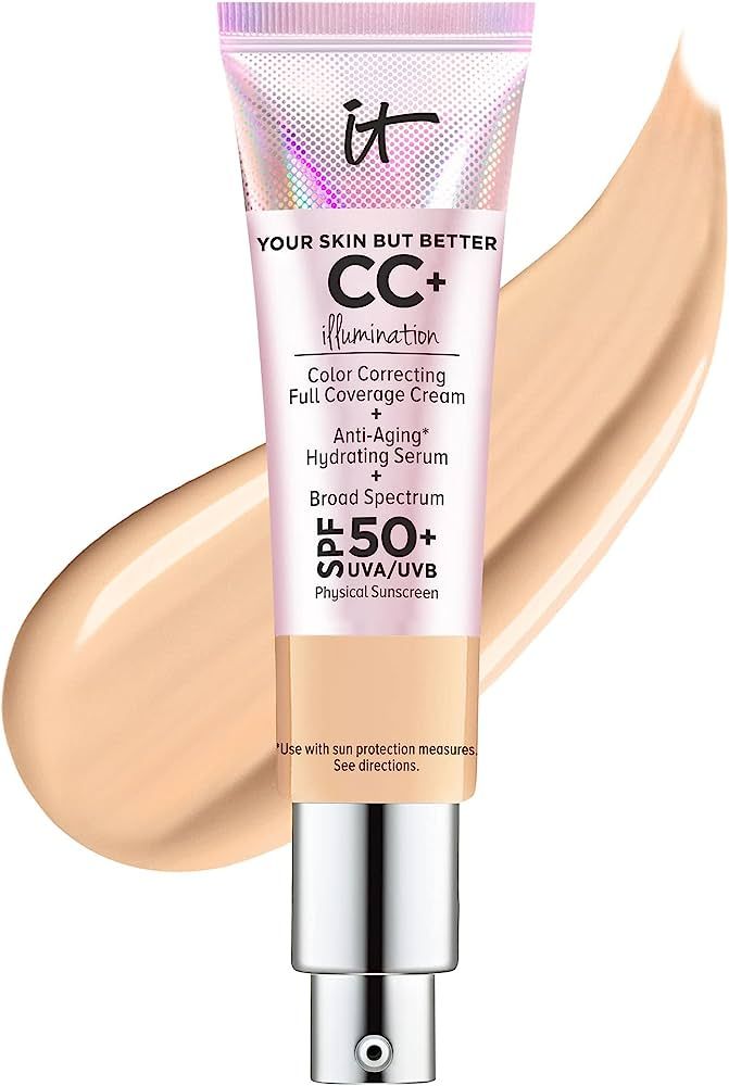 IT Cosmetics Your Skin But Better CC+ Cream Illumination - Color Correcting Cream, Full-Coverage ... | Amazon (US)