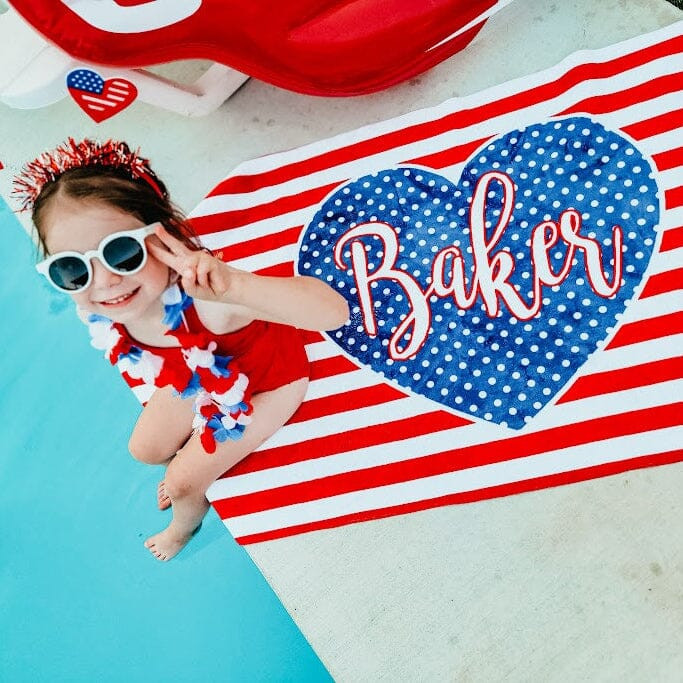 PERSONALIZED AMERICA  PREMIUM BEACH TOWEL | Highway 3