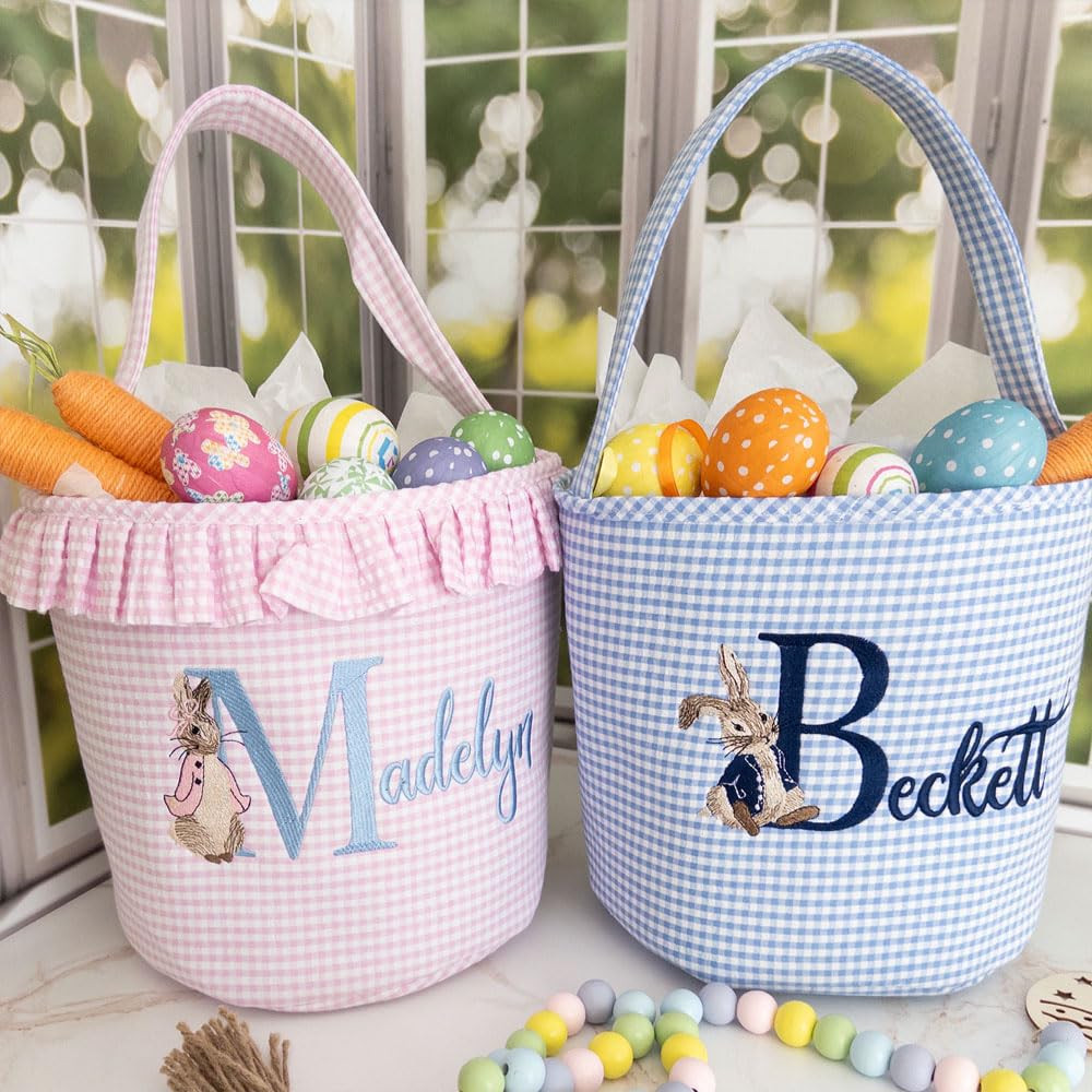 Personalized Easter Basket With Name | Bunny Baskets for Kids | Custom Easter Basket for Toddler ... | Amazon (US)