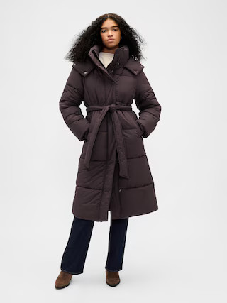 Belted Long Puffer Coat | Gap (US)