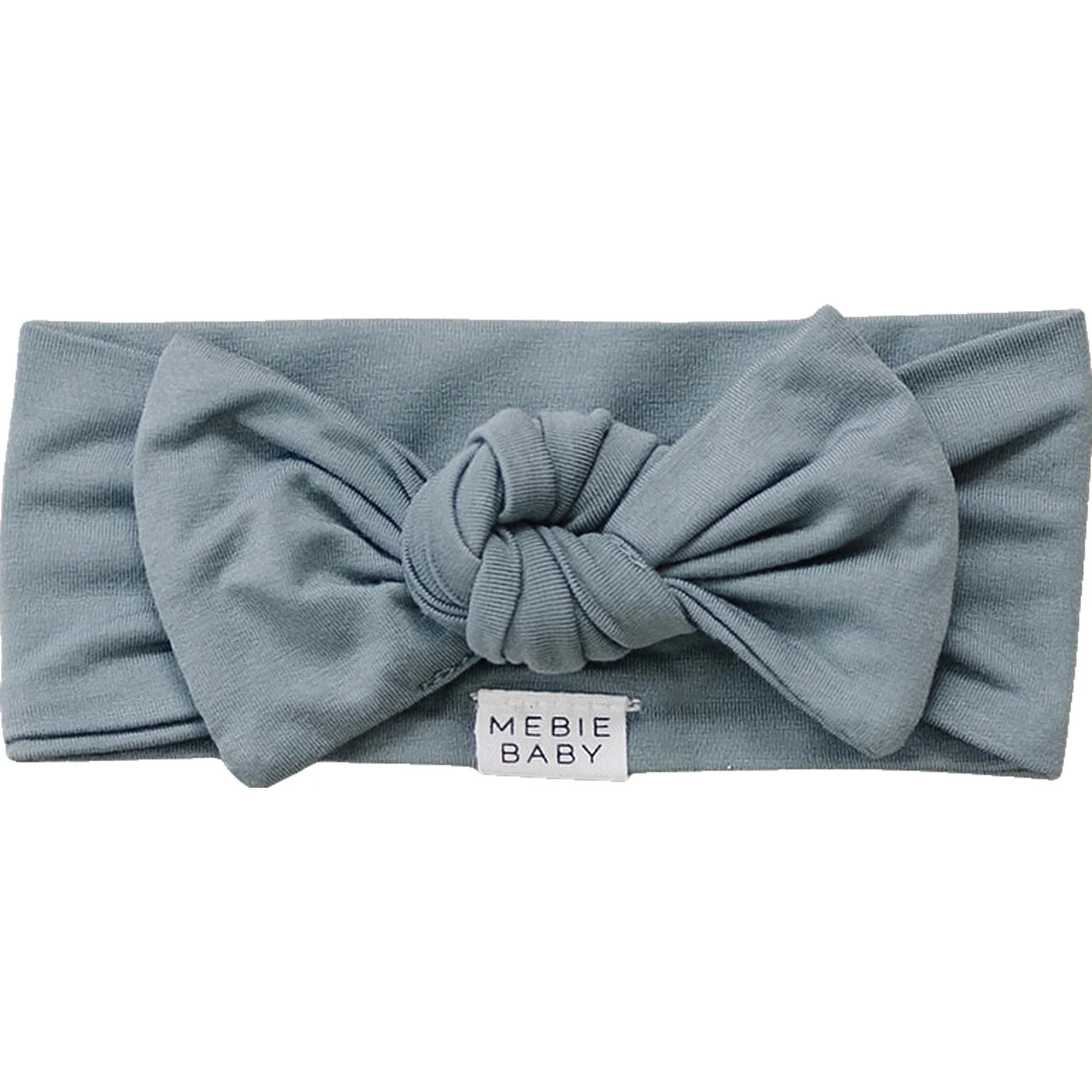 Dusty Blue Bamboo Head Wrap | Mebie Baby