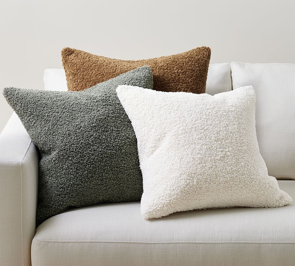 Cozy Teddy Faux Fur Pillow Cover | Pottery Barn (US)