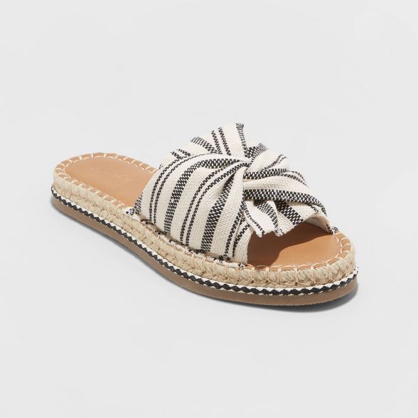 Women's Lila Knotted Espadrille Slide Sandals - Universal Thread™ | Target