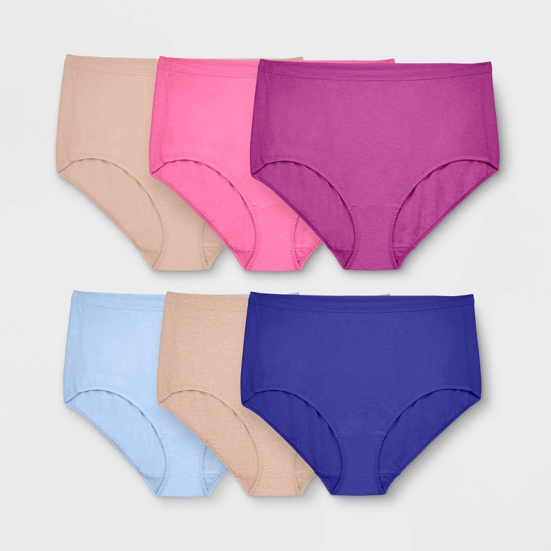 Fit for Me by Fruit of the Loom Women's Plus 6pk Beyondsoft Classic Briefs - Colors May Vary | Target
