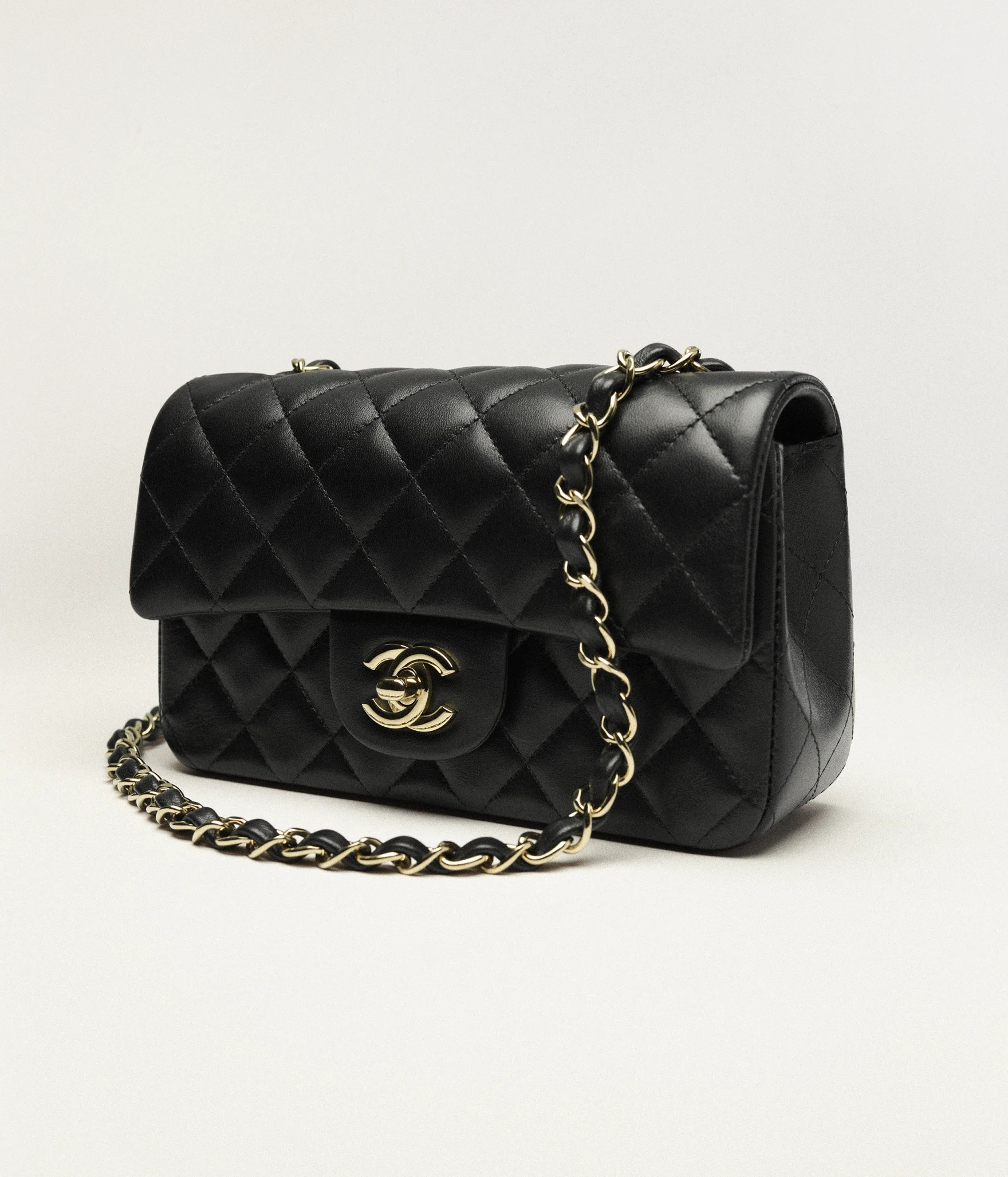 Mini classic handbag, Lambskin & gold-tone metal, black — Fashion | CHANEL | Chanel, Inc. (US)