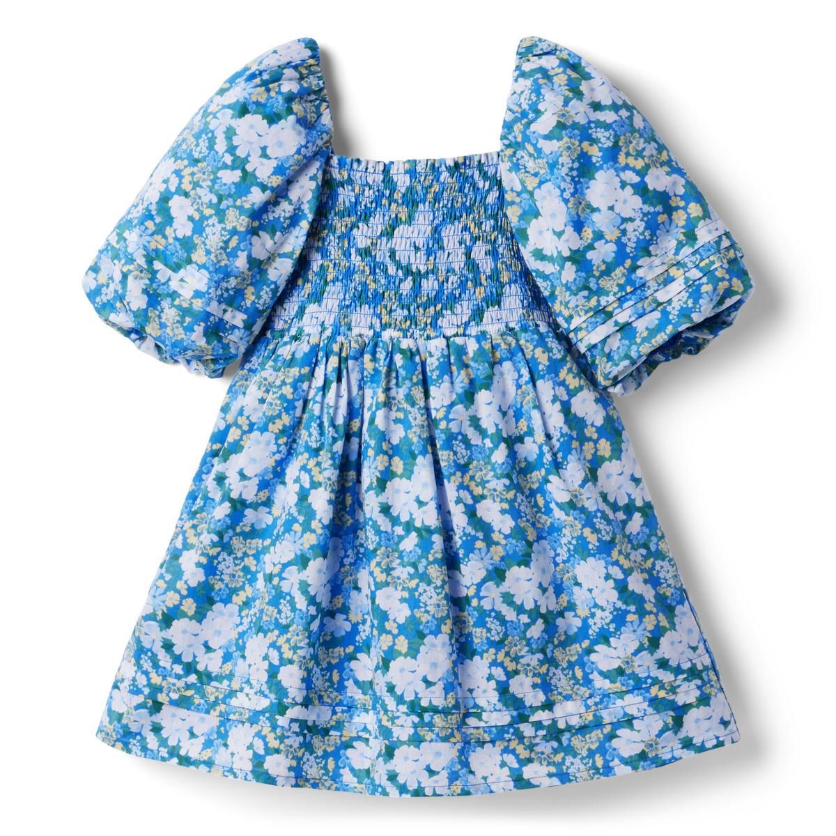 The Natalie Floral Smocked Bubble Sleeve Dress | Janie and Jack