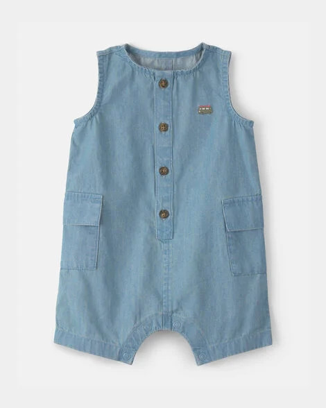 Baby Beach Cruiser Chambray Sleeveless Romper | Carter's Inc