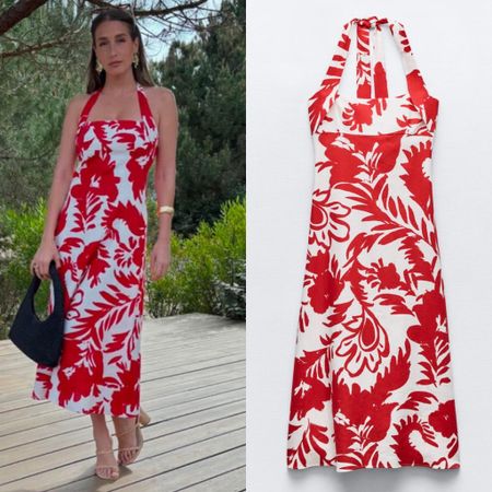 Amanda Batula’s Red Floral Dress is by Zara // Shop Similar 📸 + Info= @amandabatula 