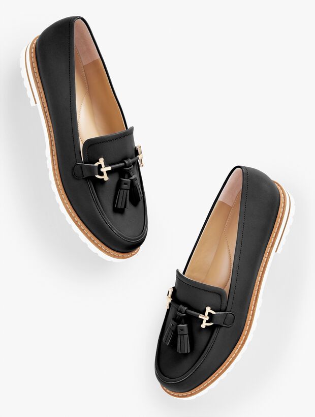 Laura Tassel Soft Nappa Loafers | Talbots