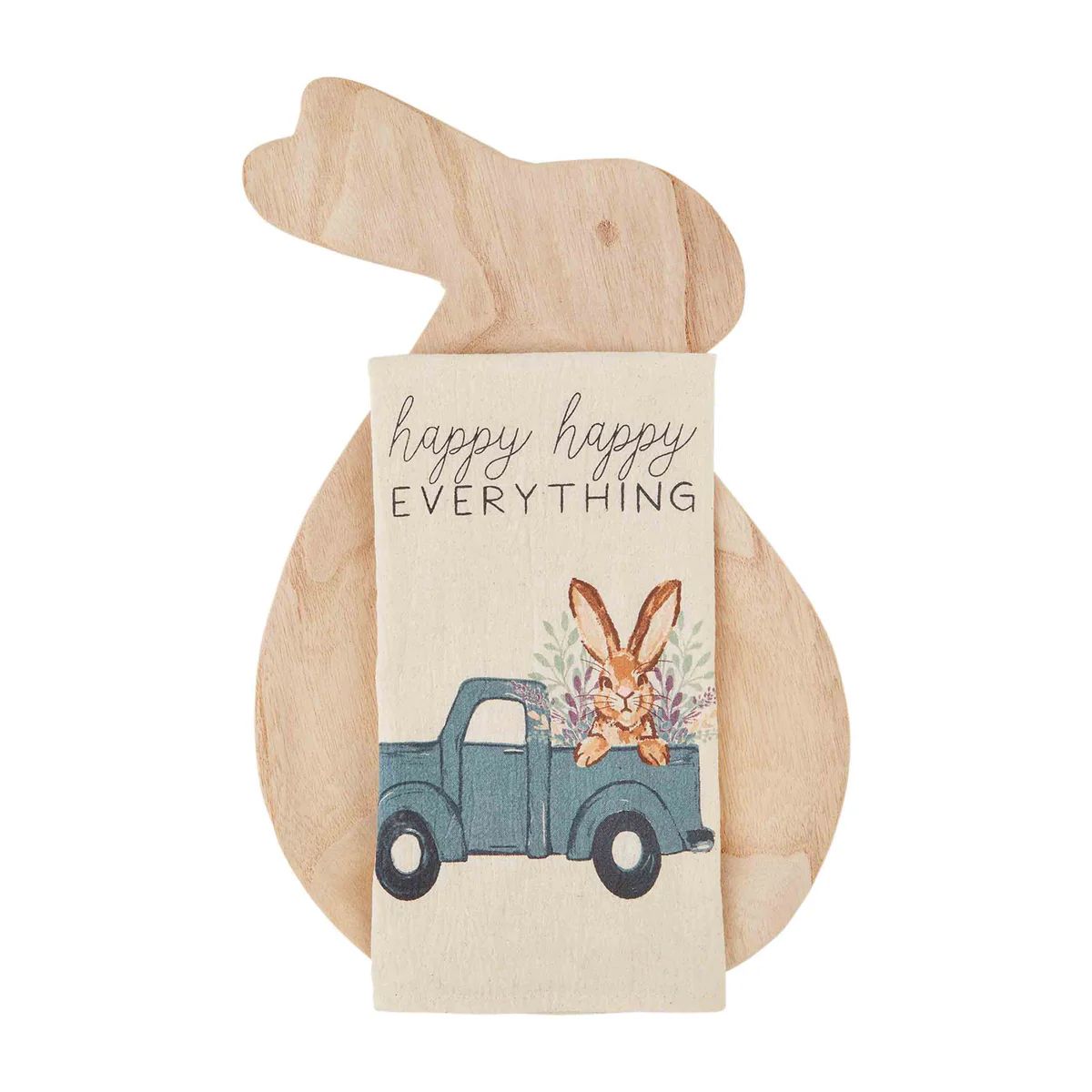 Natural Bunny Board and Towel Set | Ellie and Piper