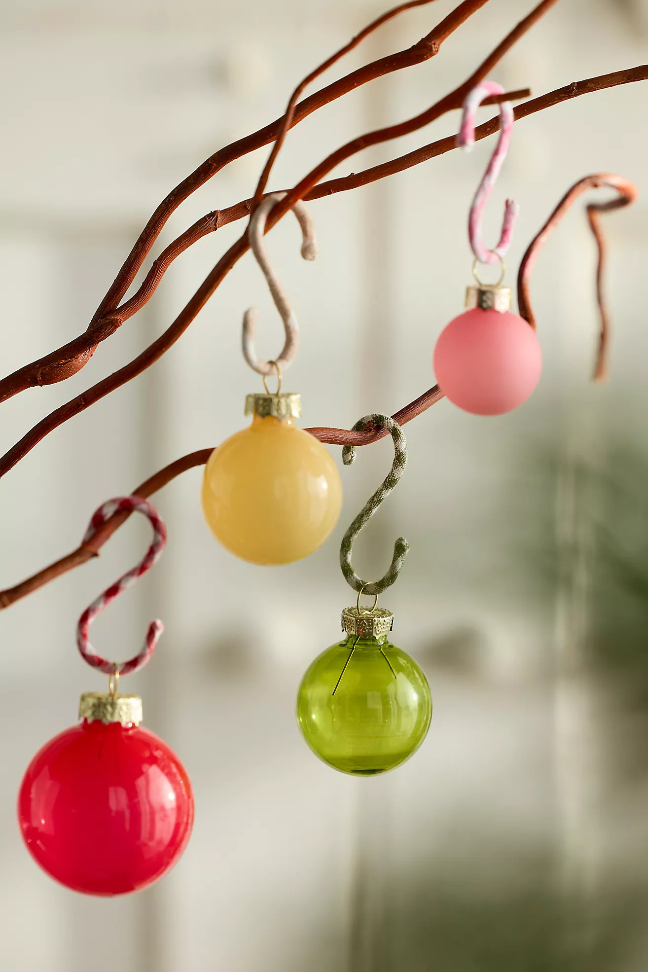 Fabric-Wrapped Ornament Hooks, Set of 15 | Anthropologie (US)