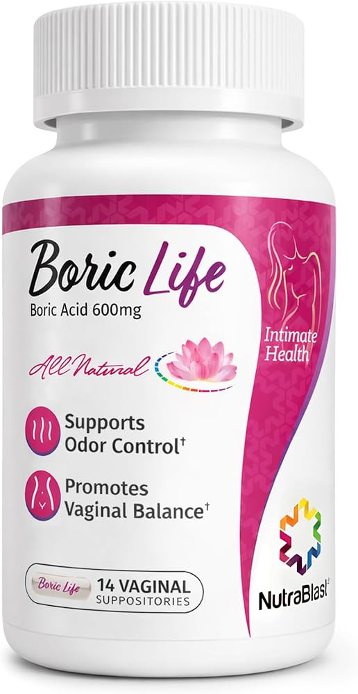 NutraBlast Boric Acid Suppositories - 100% Pure Made in USA - Boric Life Intimate Health Support ... | Amazon (US)
