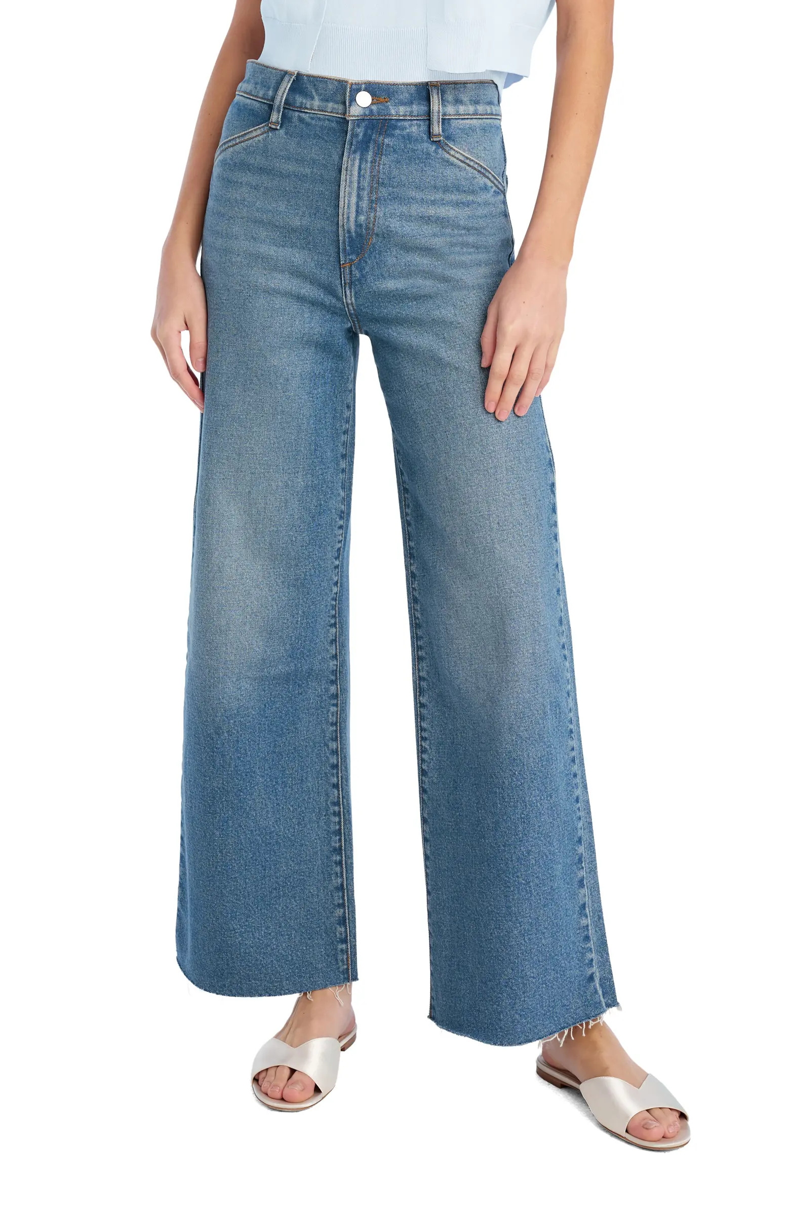 Favorite Daughter The Mischa Super High Waist Wide Leg Jean | Nordstrom | Nordstrom