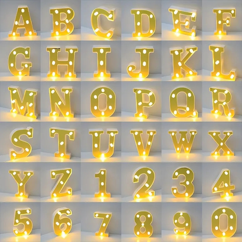 Led Letter Light String, Diy Decoration Night Light, For Living Room, Party, Birthday, Wedding, B... | Temu Affiliate Program