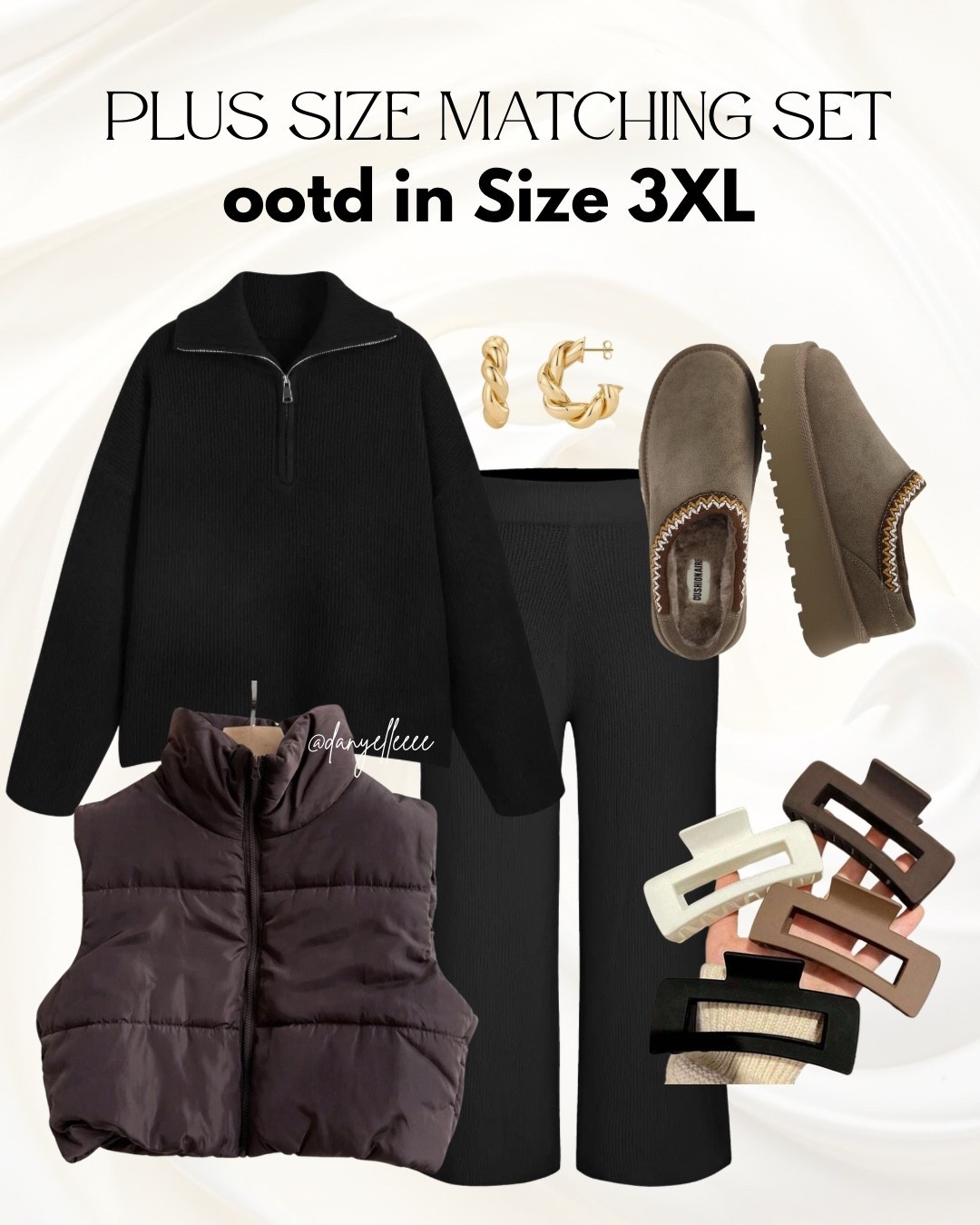 plus size matching lounge set + puffer vest in size 3XL 🪵🧸🍪

set - size 3x / size 24
vest - size 3x / size 18 

perfect for cozy holiday or winter days, travel outfit, airport outfit, plus size, midsize, curvy ootd


#LTKPlusSize #LTKCyberWeek #LTKOver40 #LTKootd #LTKSaleAlert