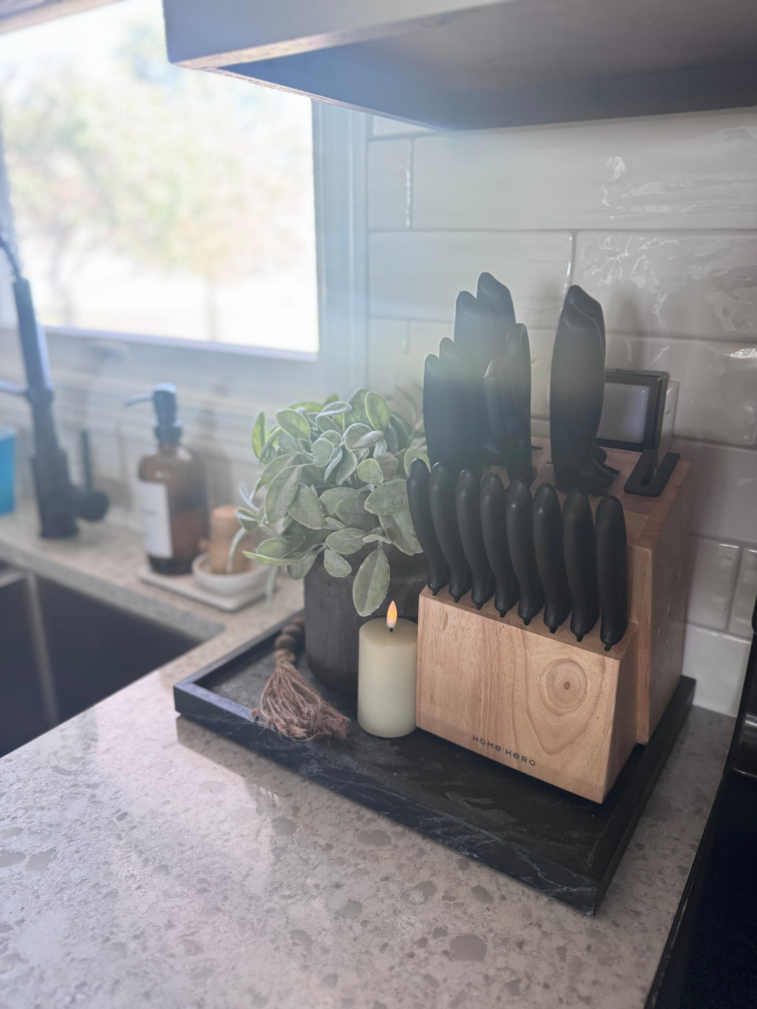 Same tray, four completely different kitchen looks 🤍 If you ever feel like your decor is getting stale, try swapping just a few pieces—you’d be surprised how big of a change it makes. Whether you love neutral tones, cozy textures, or pops of greenery, these styling ideas work for any season. Perfect for kitchen counter decor, coffee bar styling, or even an entryway tray setup. Everything is linked so you can recreate the look in your own home ✨

#kitchenstyling #traydecor #neutralhomedecor #kitchencorner #kitchendecorideas #ltkhome #homedecorfinds #ltkstyling #homestylingtips #affordablehomedecor #decorinspo #coffeebardecor #homedecorinspo #ltkfinds #decorrefresh #ltkinterior #neutralstyle #cozydecor #ltkhomefinds #homedecorideas
