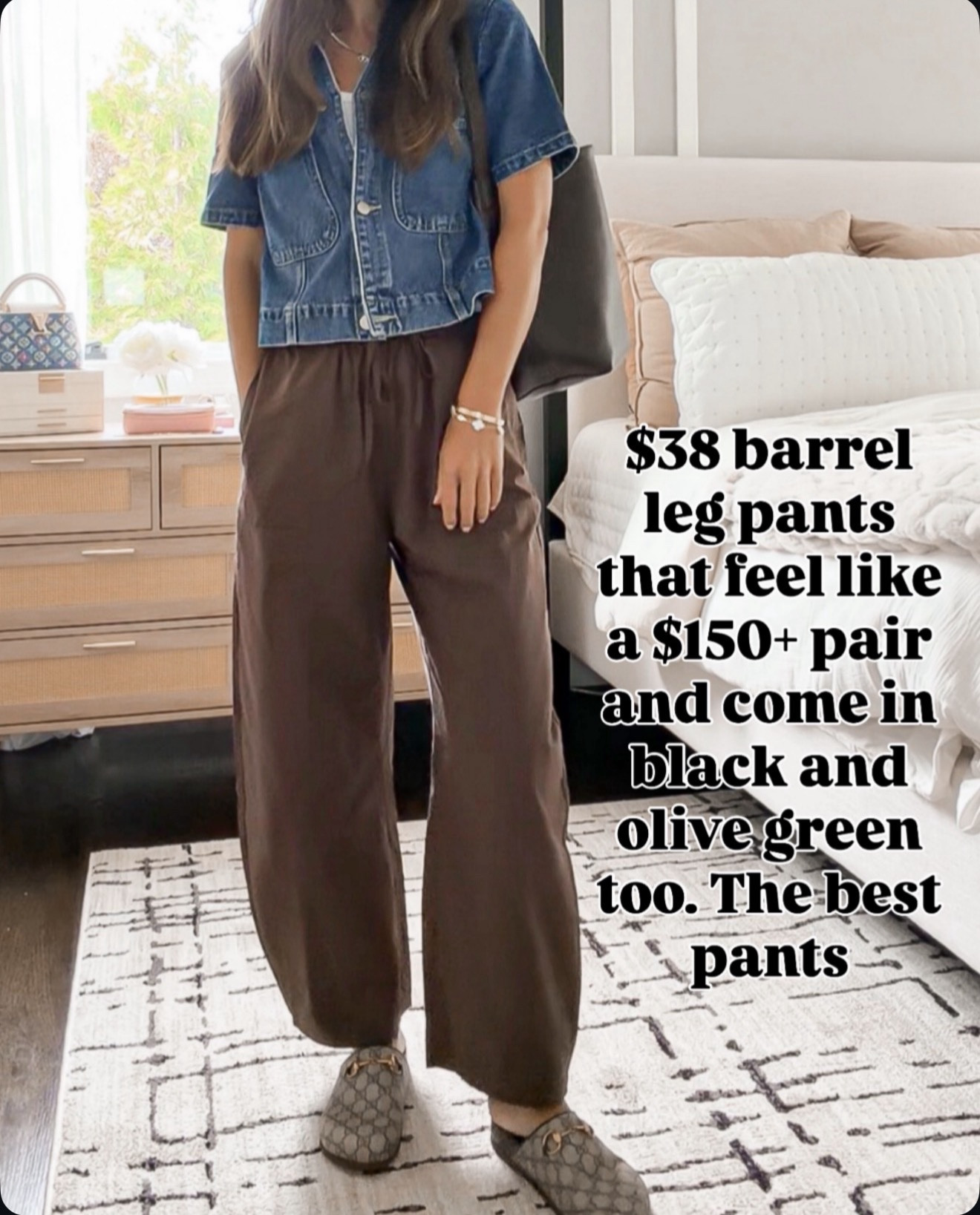 These $38 barrel-leg pants look like a much more expensive pair, and they come in black and olive too. Such a good everyday fall pant! 
💬Comment LINK and I’ll send them

#LTKootd #LTKmomlife #LTKSeasonal