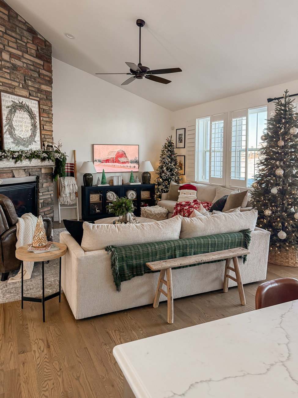 Cozy Christmas living room! 

 #LTKHoliday #LTKHome