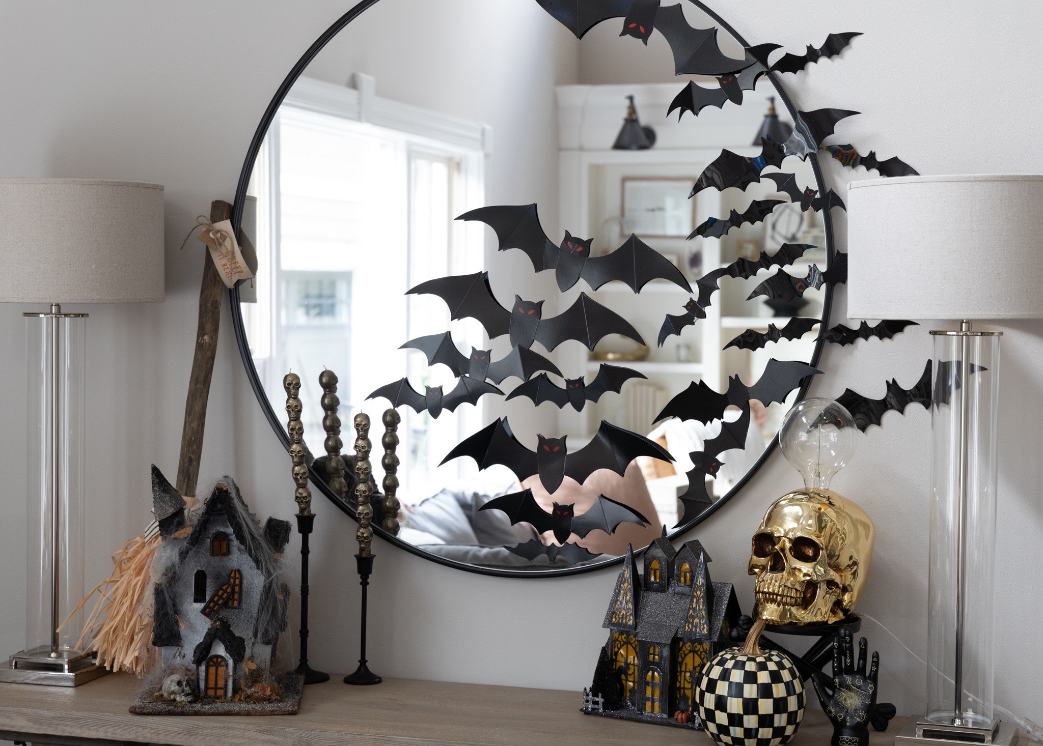 🦇 It’s spooky how  quickly the weather changes in the Midwest. Cue all things pumpkin, cozy socks and sweatpants 🕷 💀 
.
.
.
#halloween
#halloweendecor
#halloweendecor 
#diy
#holiday
#holidays
#spooky
#obsessed
#halloweenlover#halloweenhomedecor #halloweendecor #halloweenideas

#LTKHalloween #LTKhome #LTKSeasonal