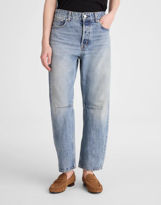 The Darted Barrel-Leg Jean in Japanese Denim | Madewell