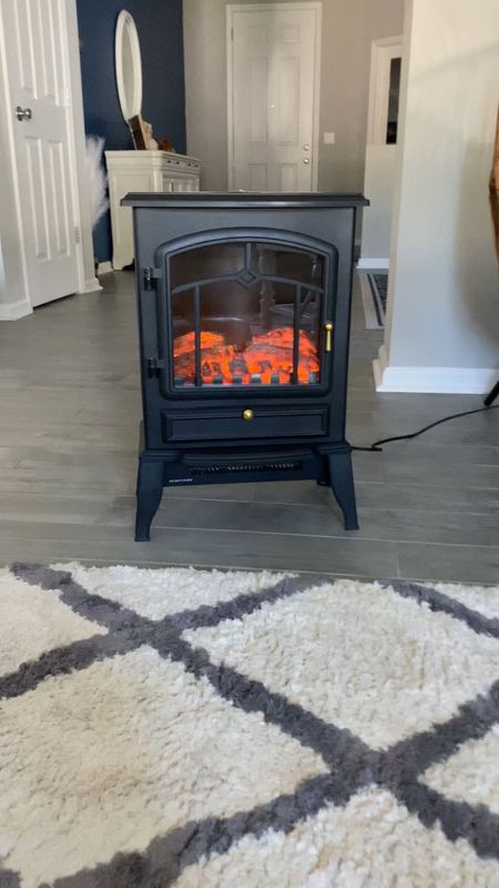 Looks like a real fire but it’s not!!! Plus you can choose whether you want to have the heater on or just the flames 🔥 
25% off right now 

#LTKhome #LTKsalealert #LTKVideo
