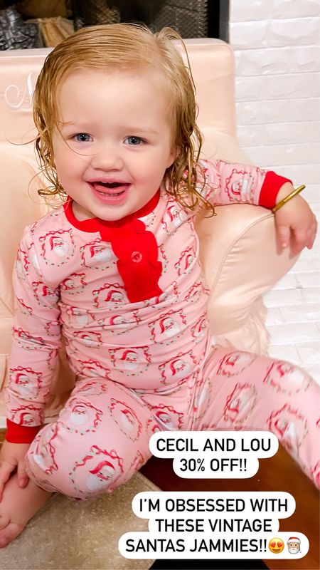 Cecile and Lou 30% OFF SALE!!
Vintage Santa Pajamas🎅🏼

Toddler pajamas
Baby pajamas
Kids Christmas pajamas 

#LTKSeasonal #LTKCyberWeek #LTKkids