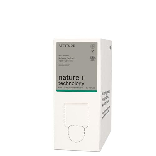 ATTITUDE Dish Soap, EWG Verified, Plant and Mineral-Based Ingredients, Vegan and Cruelty-free Household Products, Lavender and Rosemary, 67.6 Fl Oz | Amazon (US)