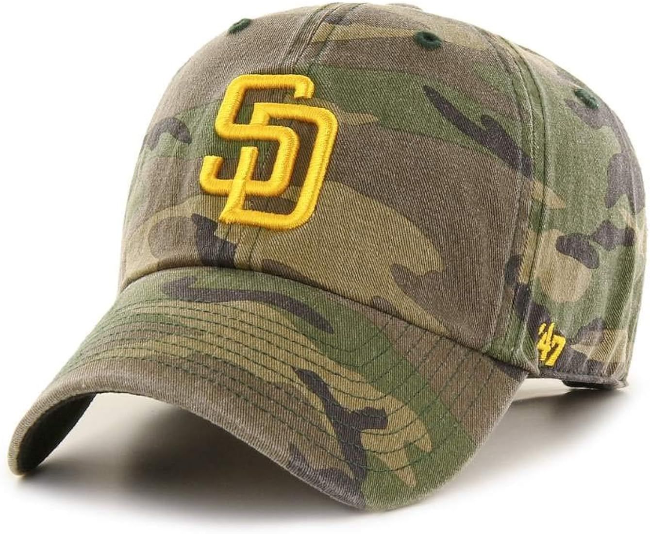 '47 MLB Camo Clean Up Adjustable Hat, Adult One Size Fits All (San Diego Padres Camo) | Amazon (US)