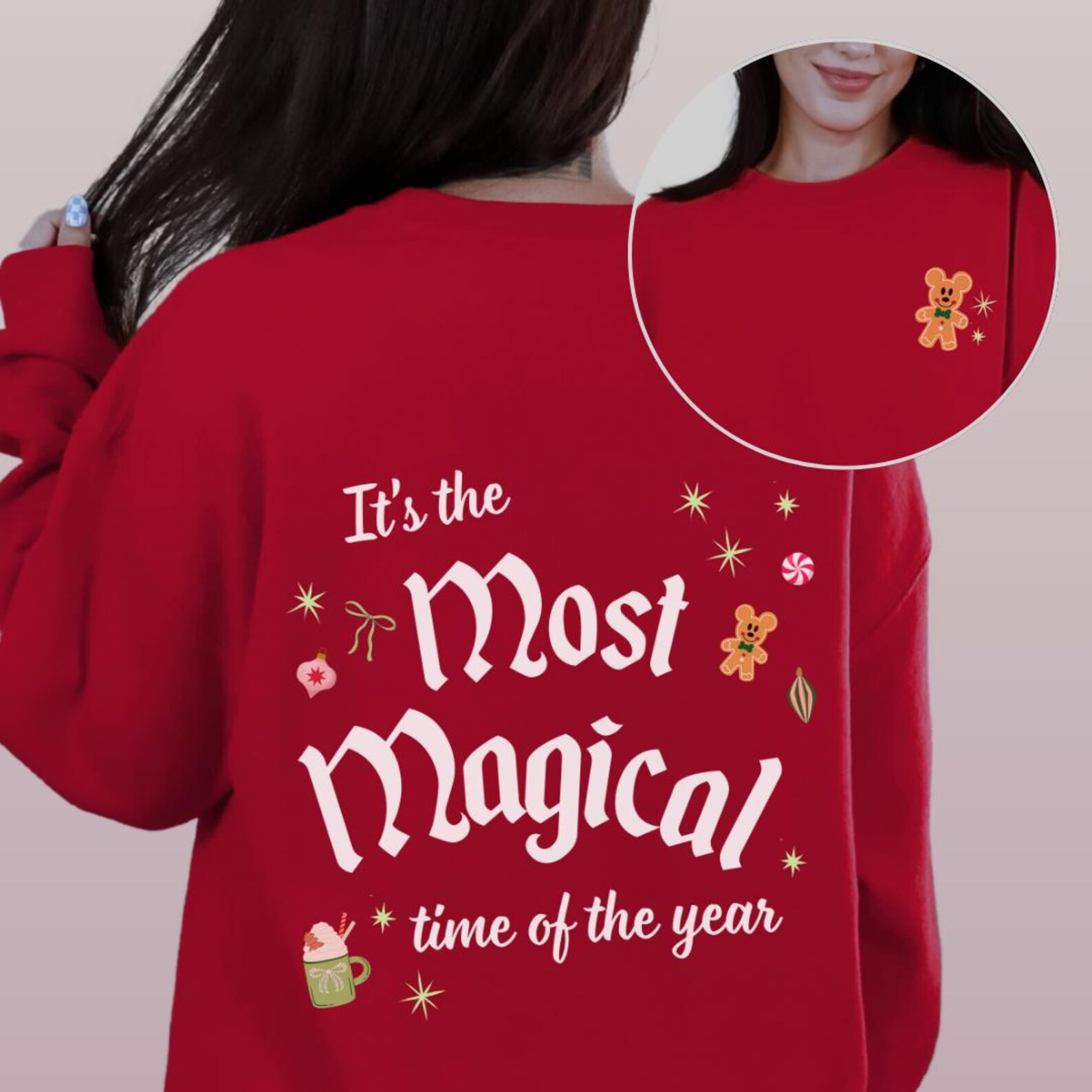 The Most Magical Time of the Year Sweatshirt, Disney Christmas Sweatshirt, Disney Merry Christmas... | Etsy (US)