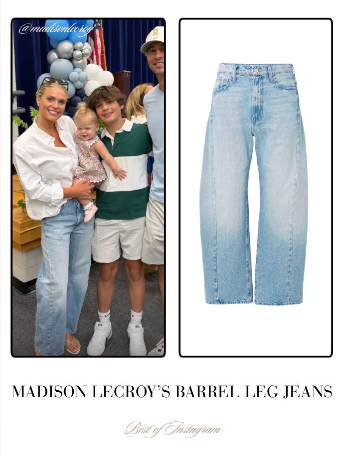Madison LeCroy's Barrel Leg Jeans 📸= @madisonlecroy 

 