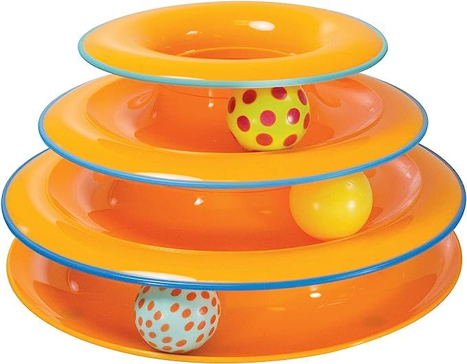Petstages Cat Tracks Cat Toy - Fun Levels of Interactive Play - Circle Track with Moving Balls Sa... | Amazon (US)