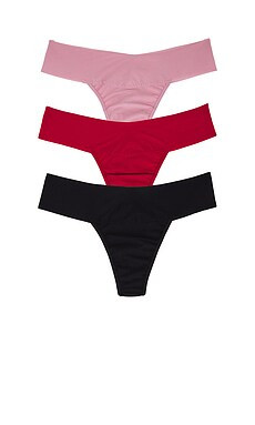Hanky Panky Breathe Natural Rise 3 Pack in Black, Fireside, & Provence Pink from Revolve.com | Revolve Clothing (Global)