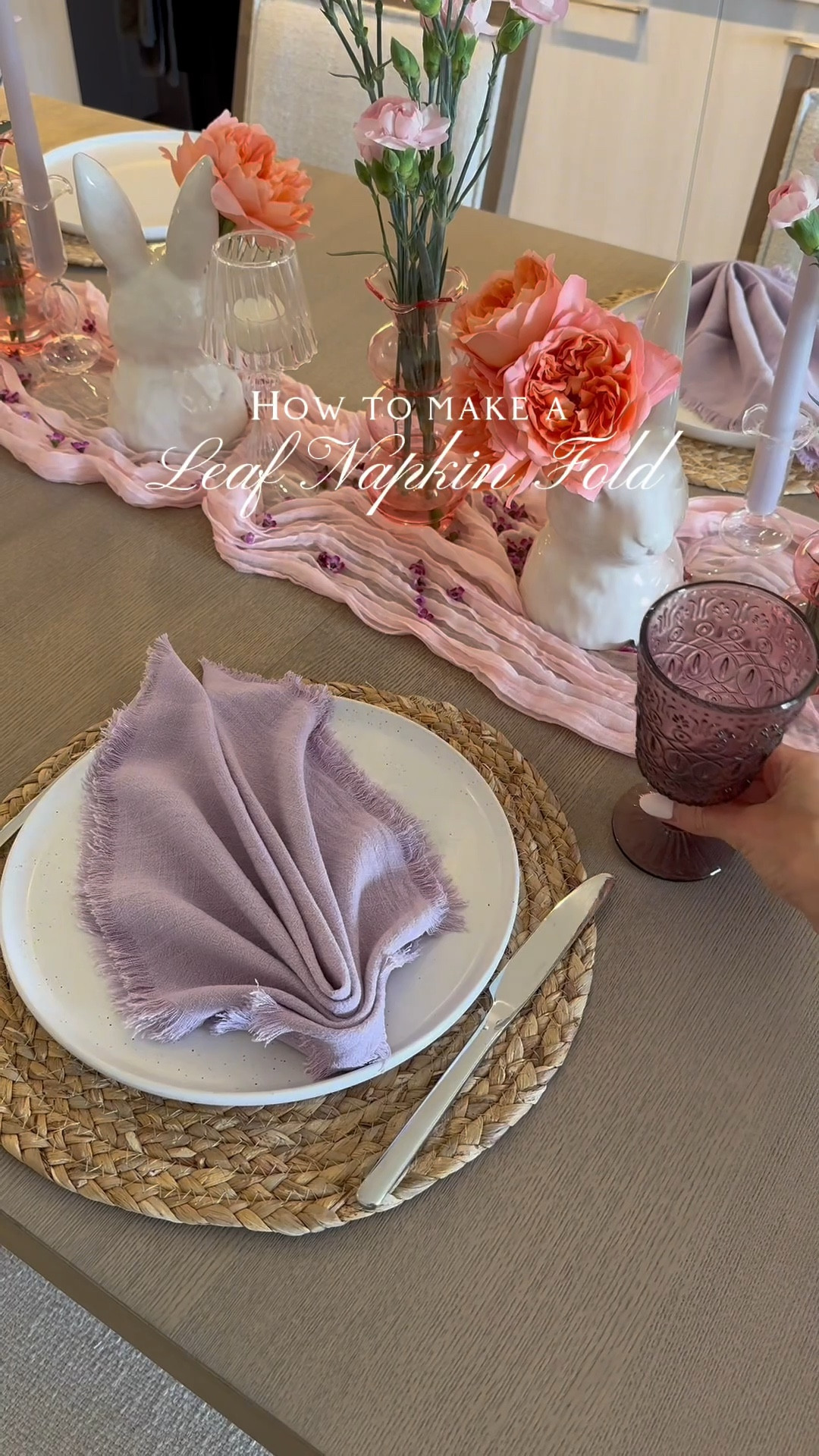 An easy napkin fold to re-create for any occasion 💐🌿

#LTKHome #LTKParties #LTKSeasonal