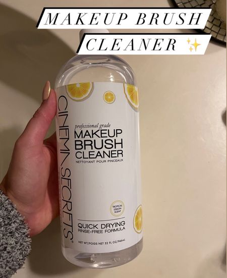 lemon scented brush cleaner , I use this for my professional kit brushes & personal 🔥🔥 Best quick dry cleaner on the market

#LTKbeauty