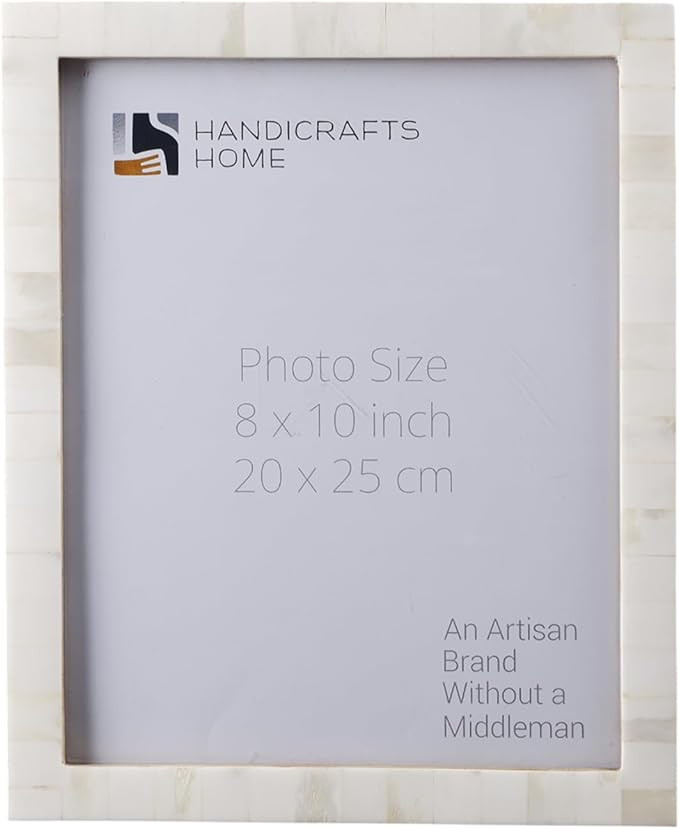 Handicrafts Home White 8x10 Picture Frame for Modern Minimalist Home Decor, Wedding Gift, Farmhou... | Amazon (US)