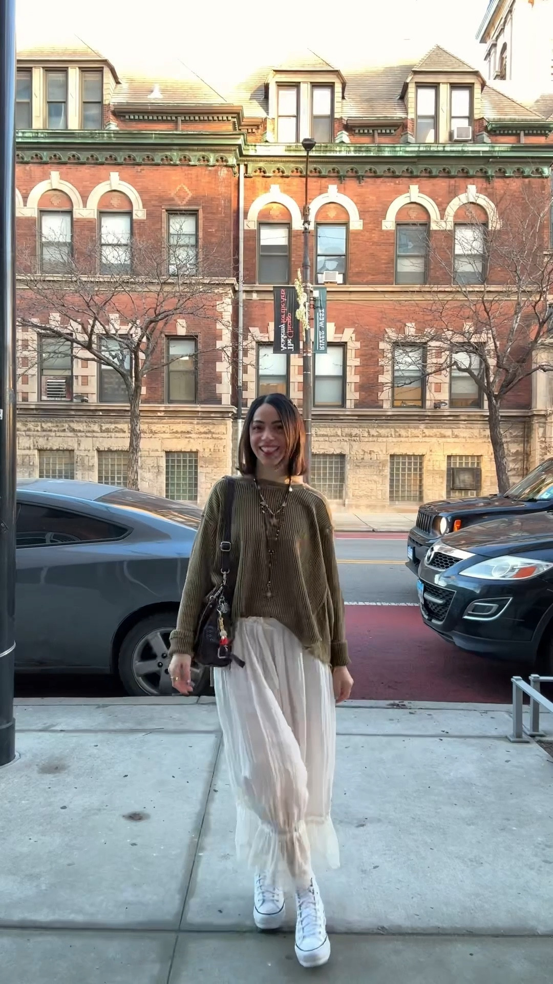 Wearing XS in the sweater and pants! Necklace is old Free People. Linked some found on Poshmark!!