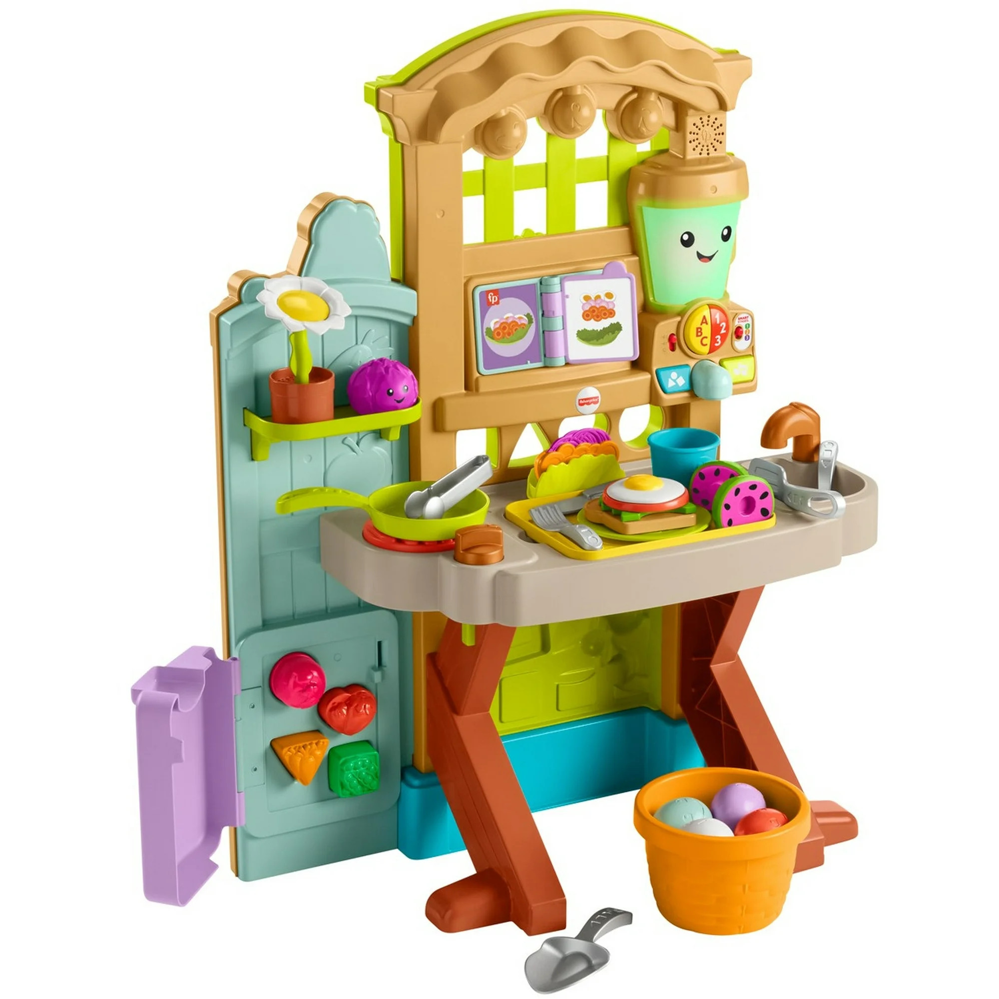 Fisher-Price Laugh & Learn Grow-The-Fun Garden To Kitchen Playset | Walmart (US)