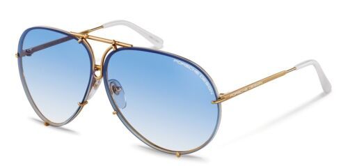 Porsche Design P8478 Iconic Sunglasses W Yellow Gold/Blue Gradient +Extra Lenses | eBay US