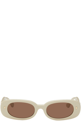 Beige Aliza Sunglasses | SSENSE