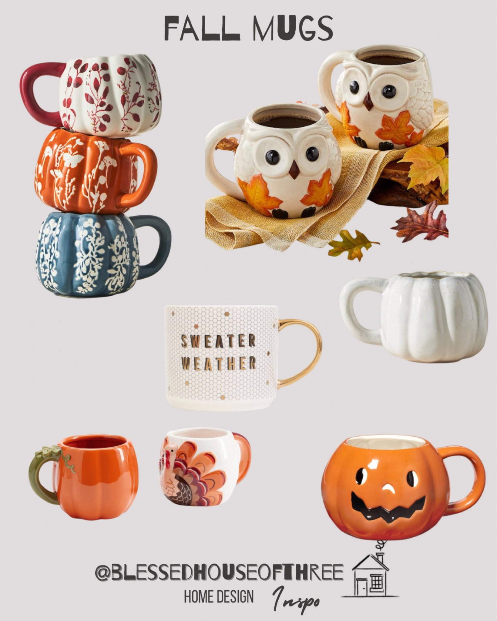 Fall mugs I’m loving. 

Fall decor / kitchen decor / pumpkin mug / target / anthropology / fall mug / coffee mug 

#LTKhome #LTKstyletip #LTKsalealert