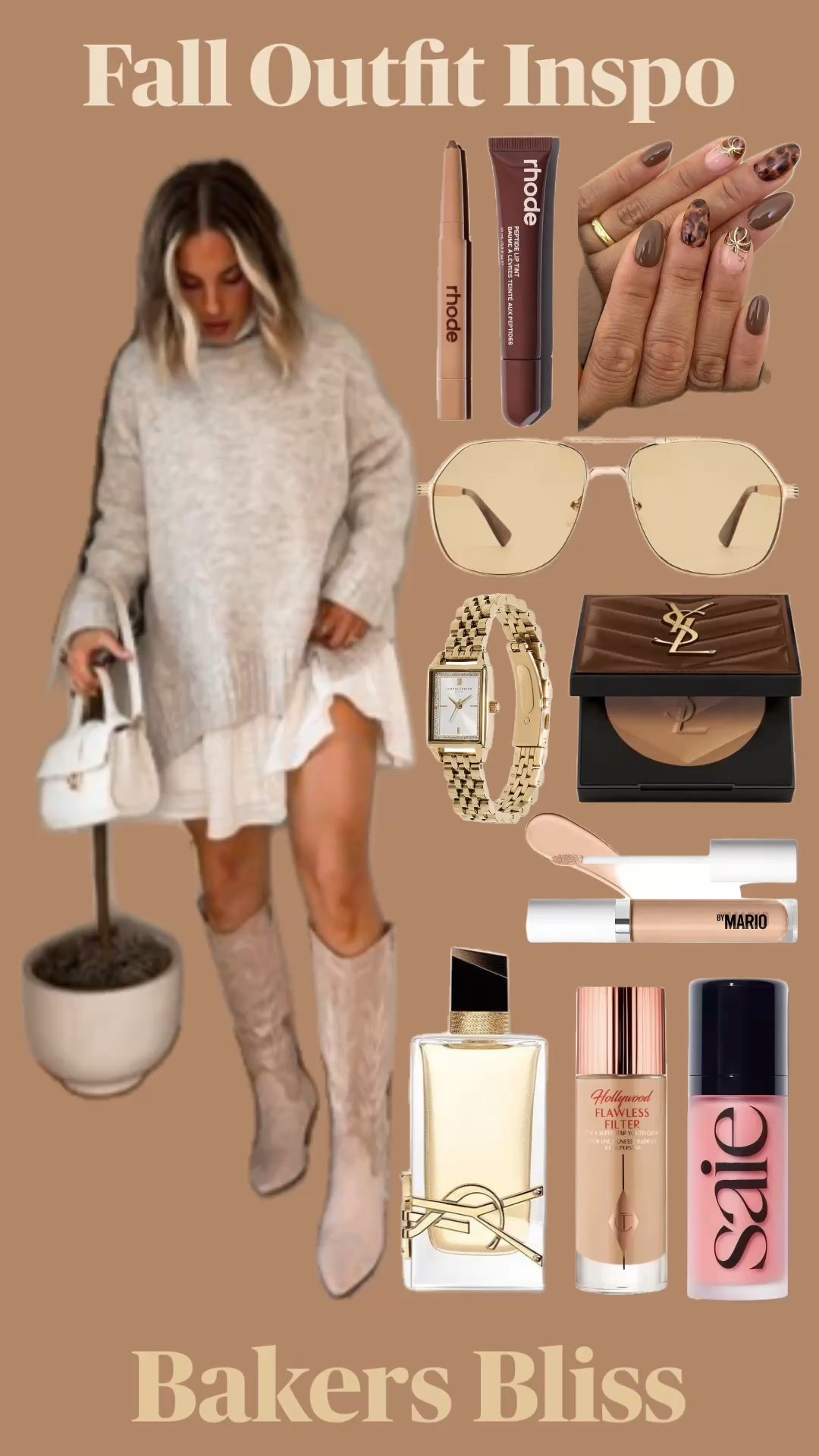 Sweater dress season is in full swing 🤎✨ Pairing it with cowgirl boots and chic fall beauty faves for that effortless boho vibe you know I love 🍂 fall outfit inspo | sweater dress outfit | cowgirl boots style | boho fall fashion | chic fall looks | cozy fall outfit ideas | amazon fashion finds | fall beauty must haves | trendy fall outfits | fall wardrobe essentials | neutral fall aesthetic | everyday fall style | effortless fall fashion | boho chic outfit | amazon fall finds

#LTKSeasonal #LTKStyleTip #LTKMidsize