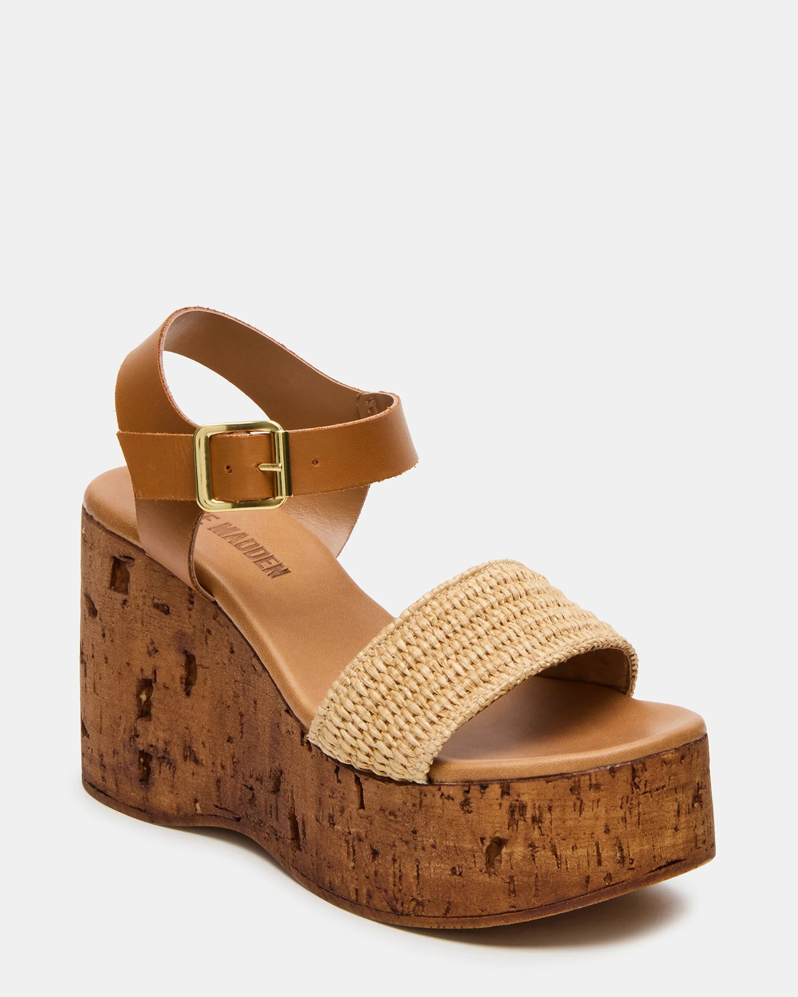 CABERNET Raffia Women's Platform Wedge Sandal | Steve Madden (US)