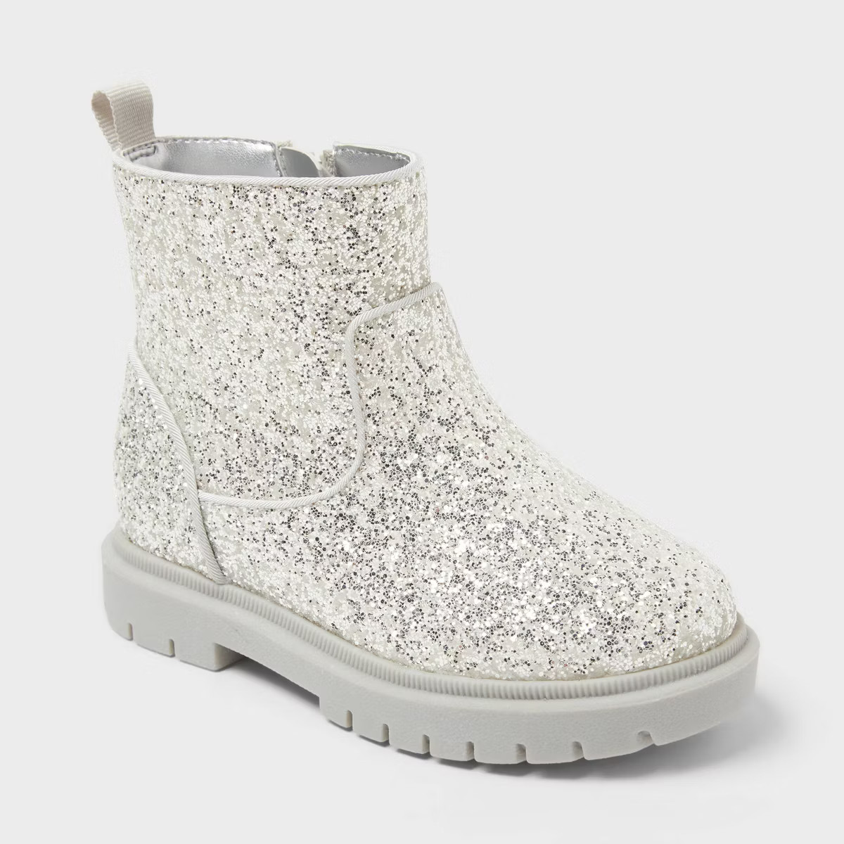 Toddler Flora Chelsea Boots - Cat & Jack™ Silver | Target