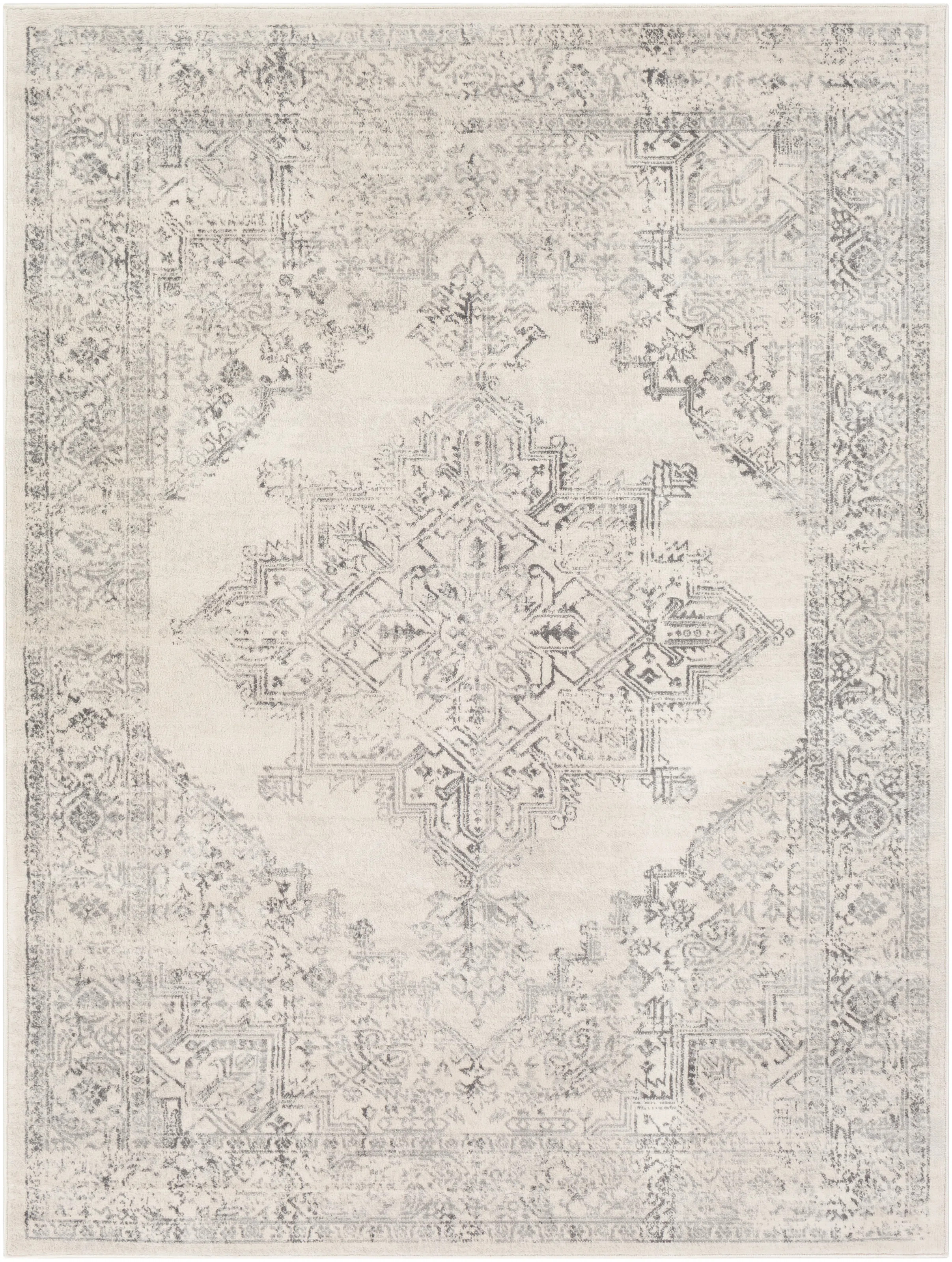 Shyann Oriental Area Rug in Gray | Wayfair North America