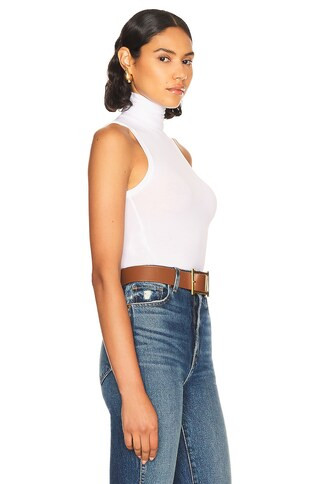 Jersey Cropped Turtleneck Tank | FWRD 